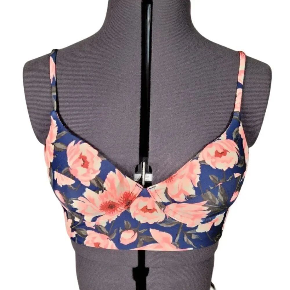 Tori Praver Pullover Balconette Bikini Top Sz XS